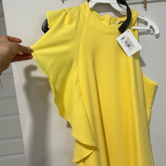 NWT Jade Melody Tam, Lemon Ruffle Dress, size medium, - Picture 2 of 3